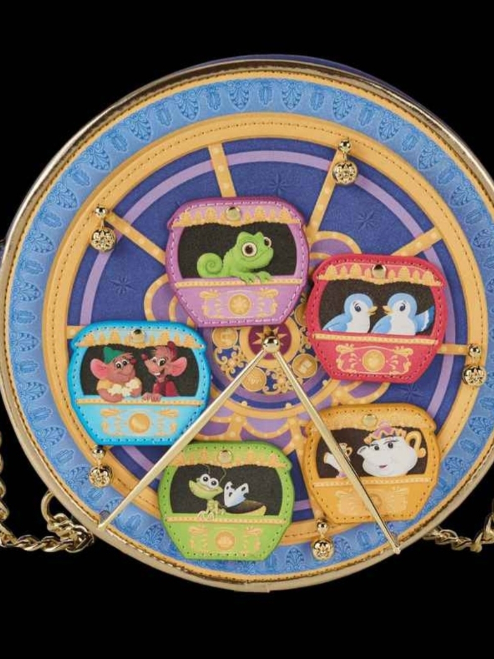 Loungefly Disney Princess Sidekicks Ferris Wheel Crossbody Bag - Picture 3 of 6